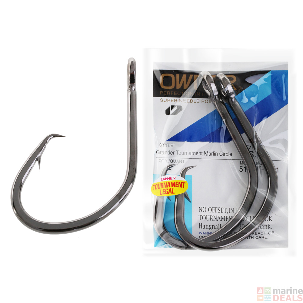 Buy Owner Grander Tournament Marlin Circle Hooks 16/0 Qty 2 online at ...