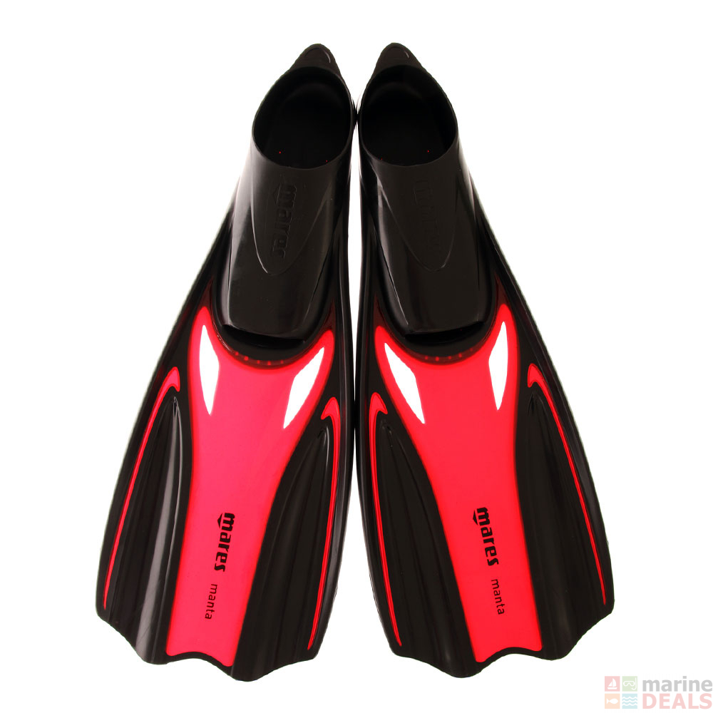 Buy Mares Manta Dive Fins Red US12/13 online at Marine-Deals.co.nz