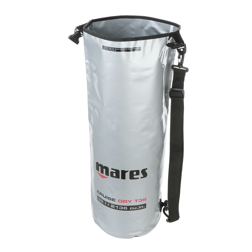 Sac à Dos De Plongée Mares Cruise T35 Dry - Étanche, Polyester - Unisexe Adulte - Gris - Taille Unique