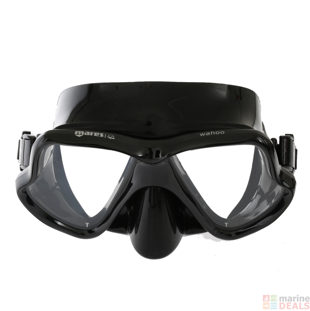 Buy Mares Wahoo Adult Dive Mask and Snorkel Set Black online at Marine ...