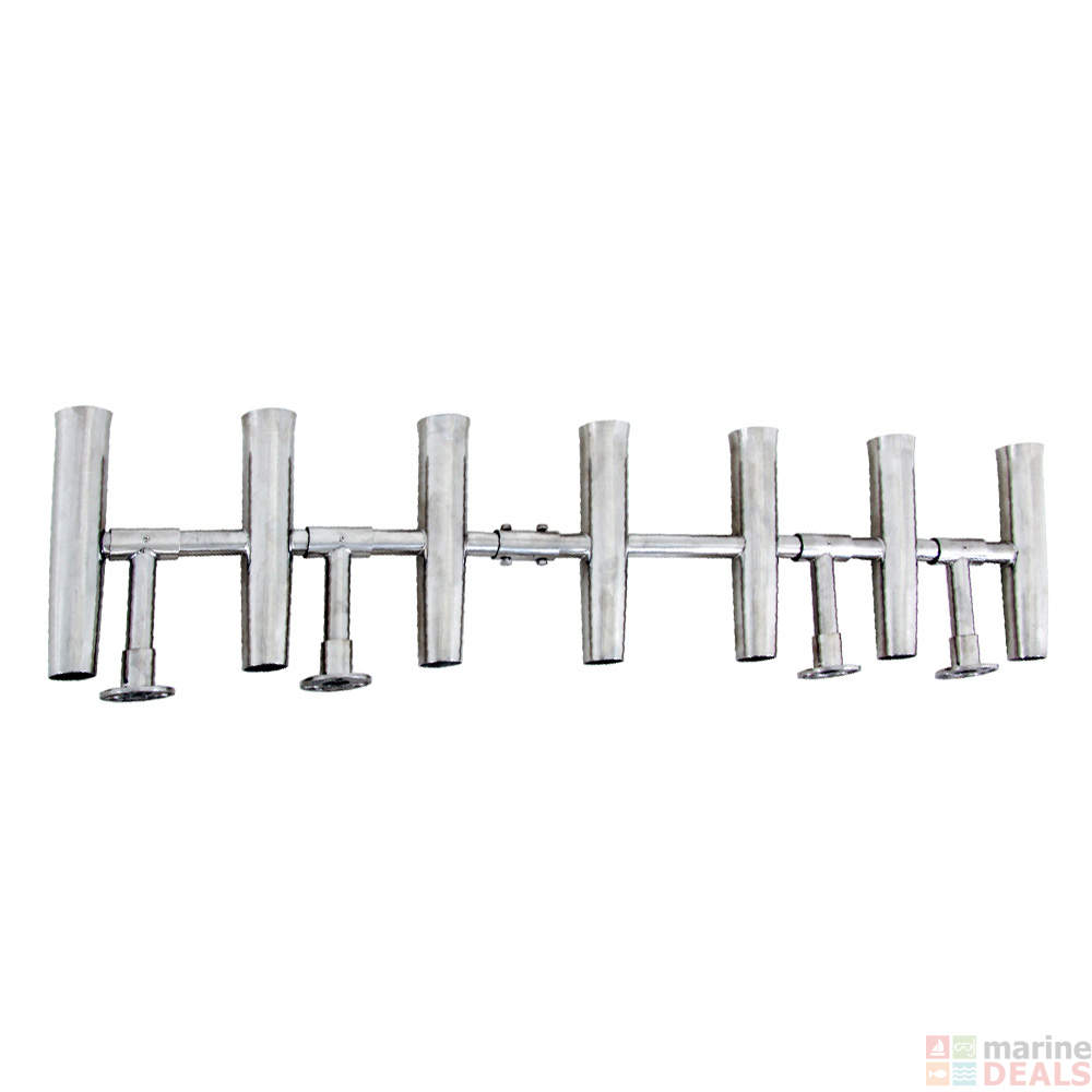 Buy 316 Stainless Steel Mounted Rod Rack 7 Rods online at MarineDeals.co.nz