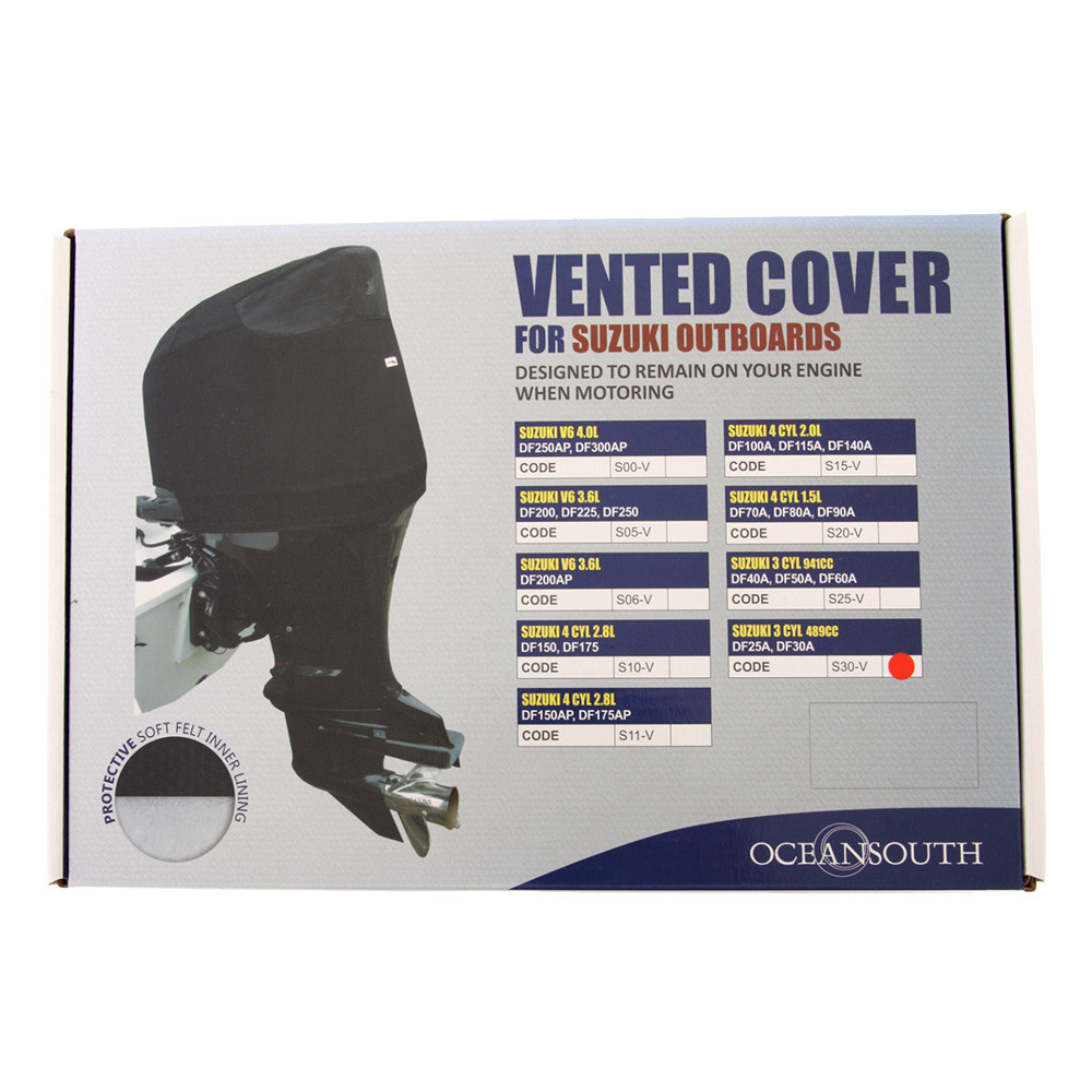Buy Oceansouth Vented Outboard Motor Cover for Suzuki 3 CYL S30V