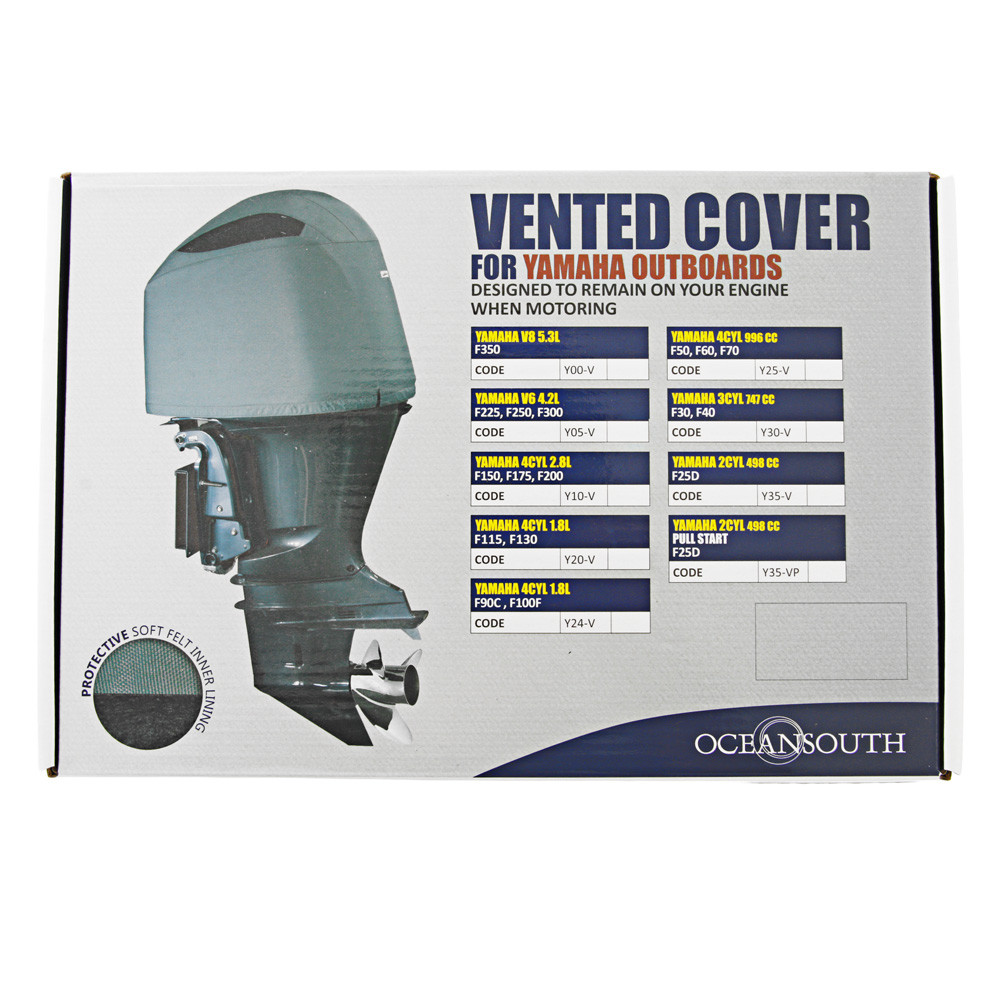 Coprimotore Oceansouth Per Yamaha 50-70 HP – Copertura Protettiva In Tela Per Veicoli Nautici
