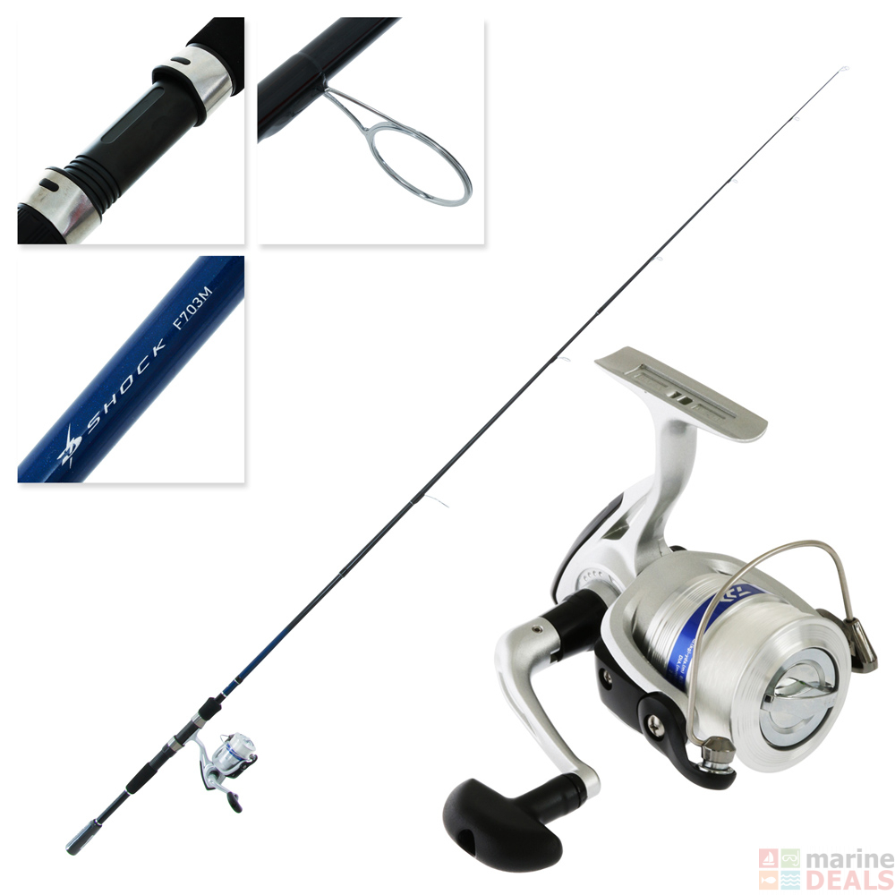 Buy Daiwa D Shock Freshwater Spin Combo With Line 7ft 6 14lb 3pc Online