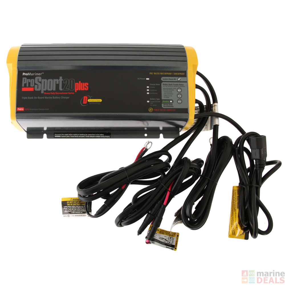 Buy ProMariner ProSport 20 Plus PFC Gen3 3Bank Marine Battery Charger