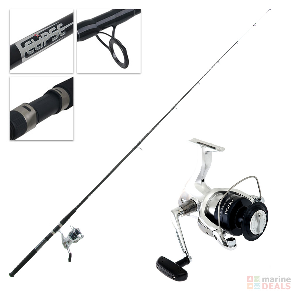 Buy Shimano Nexave 8000FE and Eclipse Rock Fishing Combo 8ft 8-12kg 2pc ...