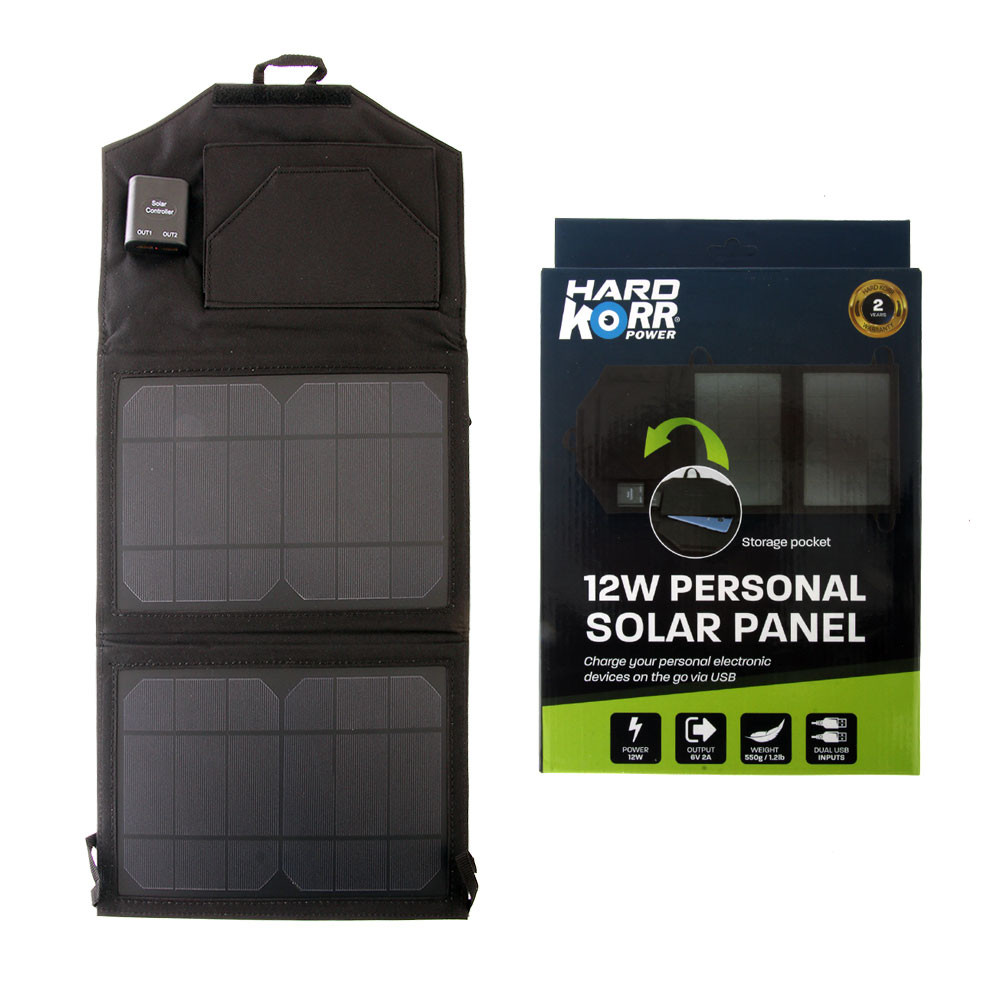 Buy Hard Korr Dual USB Solar Panel Device Charger 12W 12V online at