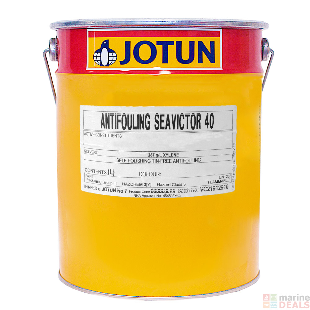 Anti Fouling Paint For Boats Buy Jotun Antifouling Seavictor 40 Paint Blue 5L online at Marine-Deals