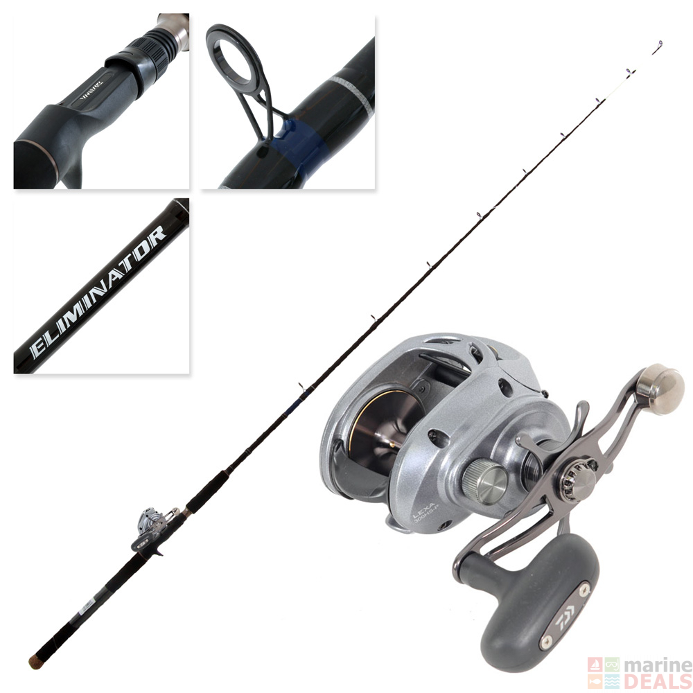 Buy Daiwa Lexa 300 HS-P Eliminator 601HB Slow Jig Combo 6ft 6-10kg 1pc ...