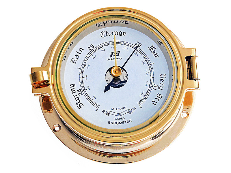 Buy Plastimo Brass Barometer 4.5in online at MarineDeals.co.nz