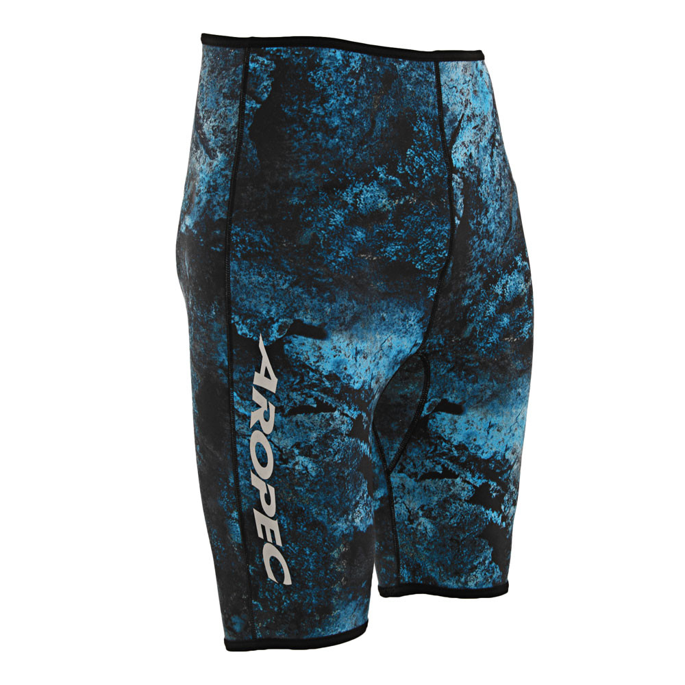 Buy Aropec Neoprene Spearfishing Dive Shorts 1.5mm Camo Blue 2XL online