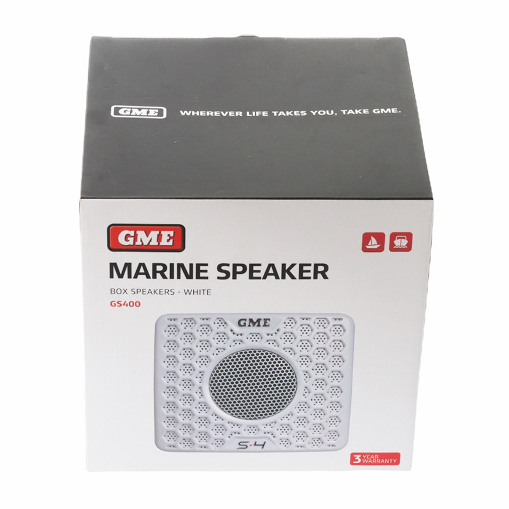Buy GME GS400 S4 Marine Box Speakers 80W White online at MarineDeals