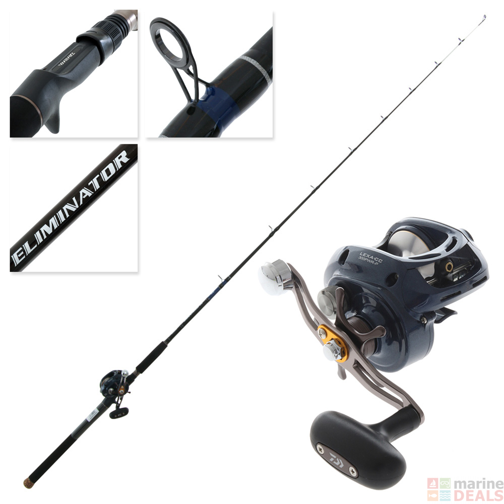 Buy Daiwa Lexa CC300PWR Eliminator 601HB Overhead Kayak Combo 6ft 6 ...