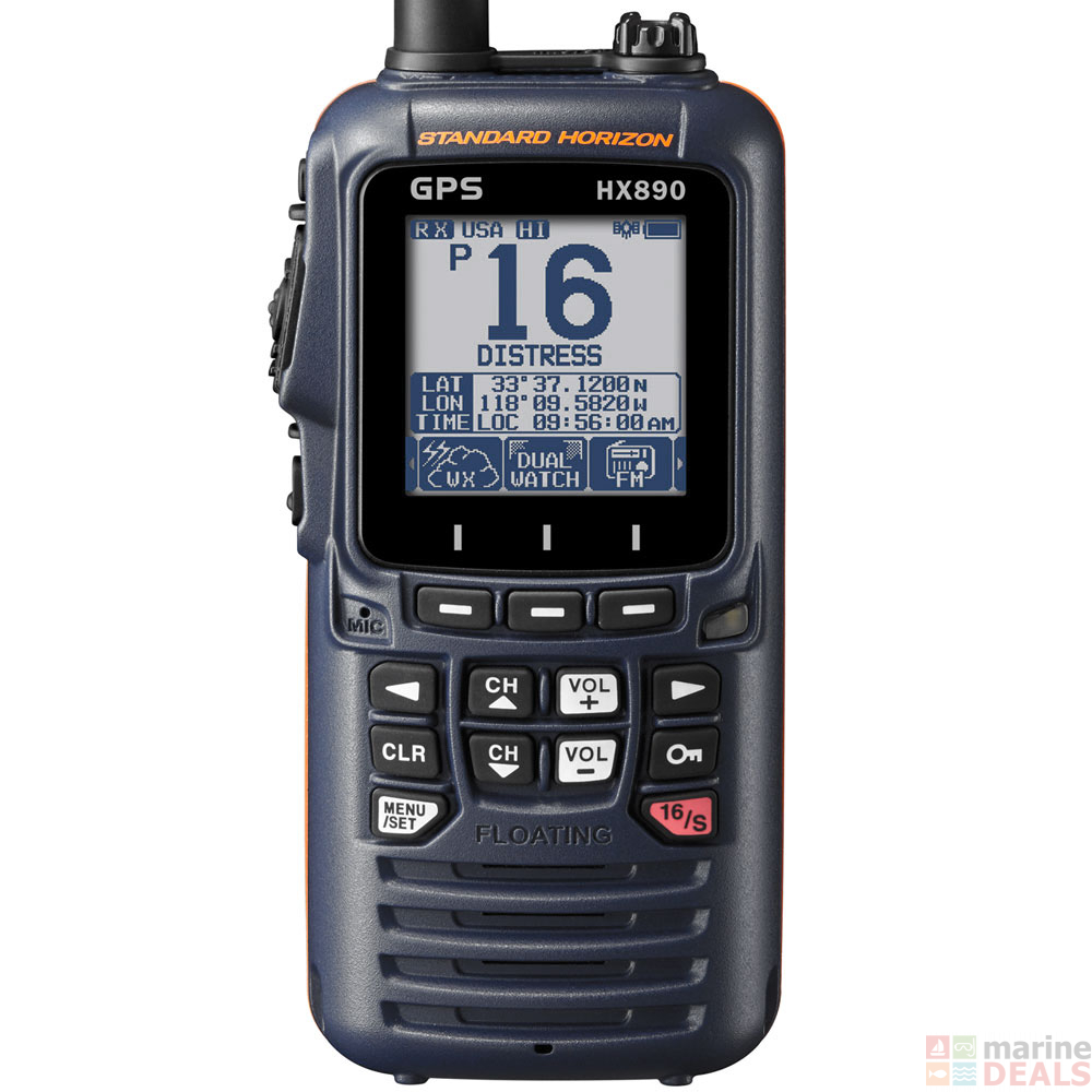 Buy Standard Horizon HX890 Class H Floating DSC Handheld VHF/GPS Radio