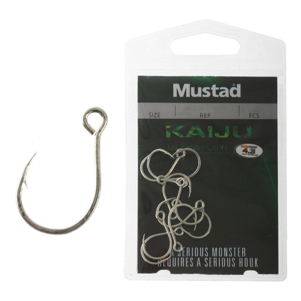 Mustad Kaiju Gancio Singolo In Linea: Ultrapoint 4.3 Per Spigole, Lucioperca E Predatori
