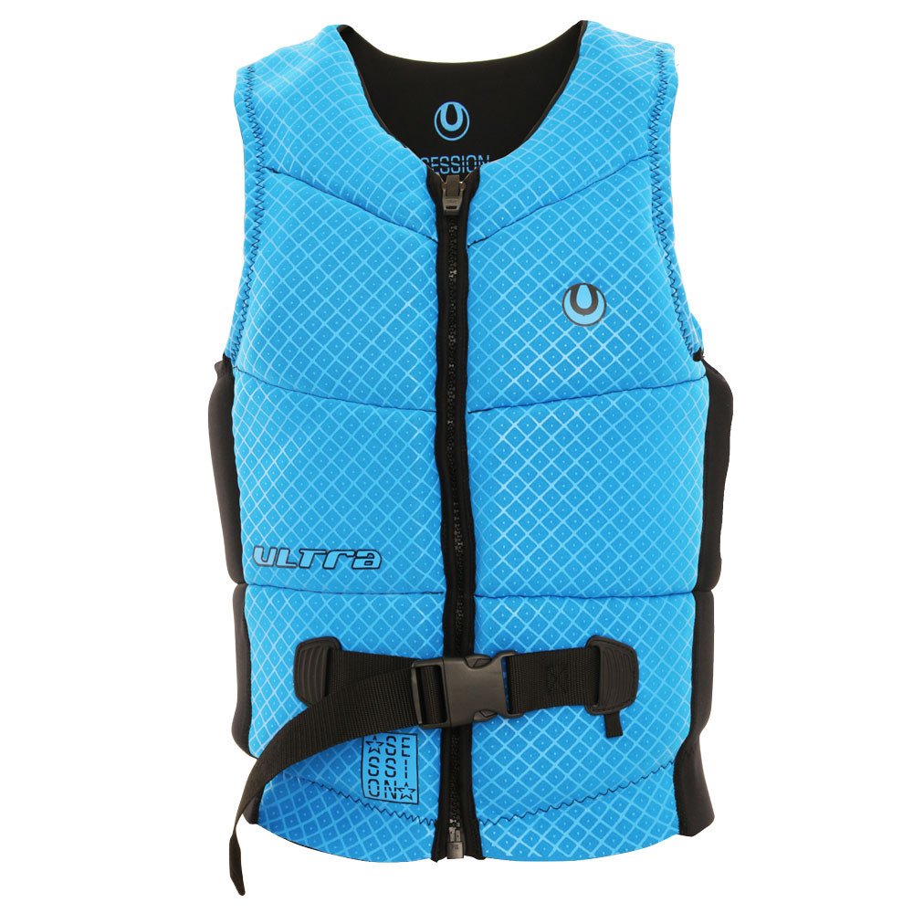 Buy Ultra Session Neoprene Mens Life Vest Blue online at MarineDeals.co.nz