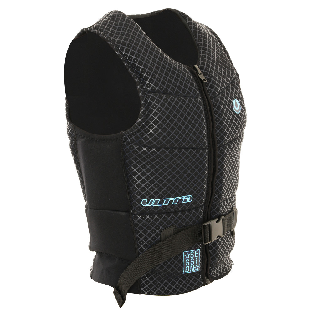 Buy Ultra Session Neoprene Mens Life Vest Black online at MarineDeals