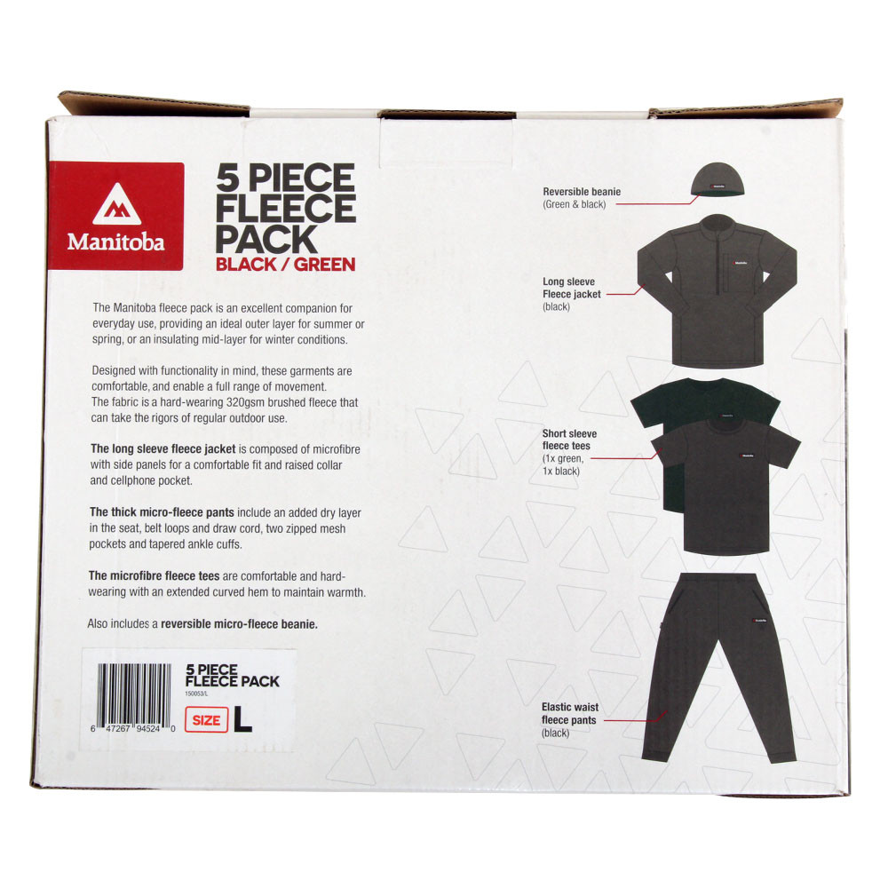 Buy Manitoba Clothing 5 Piece Fleece Pack online at MarineDeals.co.nz