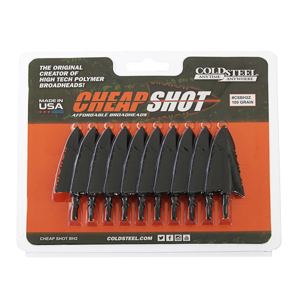 Buy Cold Steel Shot Broadhead Arrowheads 100GR Qty 10 online at Marine