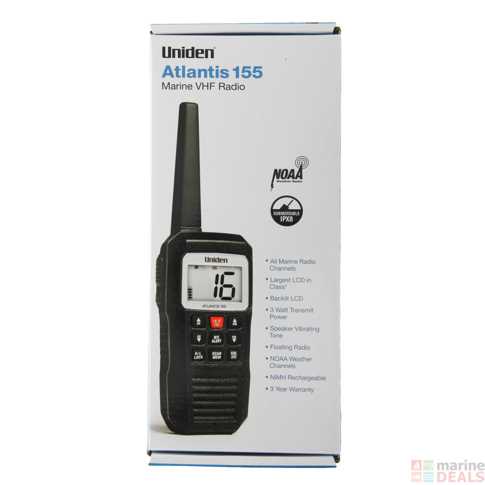 Buy Uniden Atlantis 155 TwoWay Handheld Floating VHF Radio online at