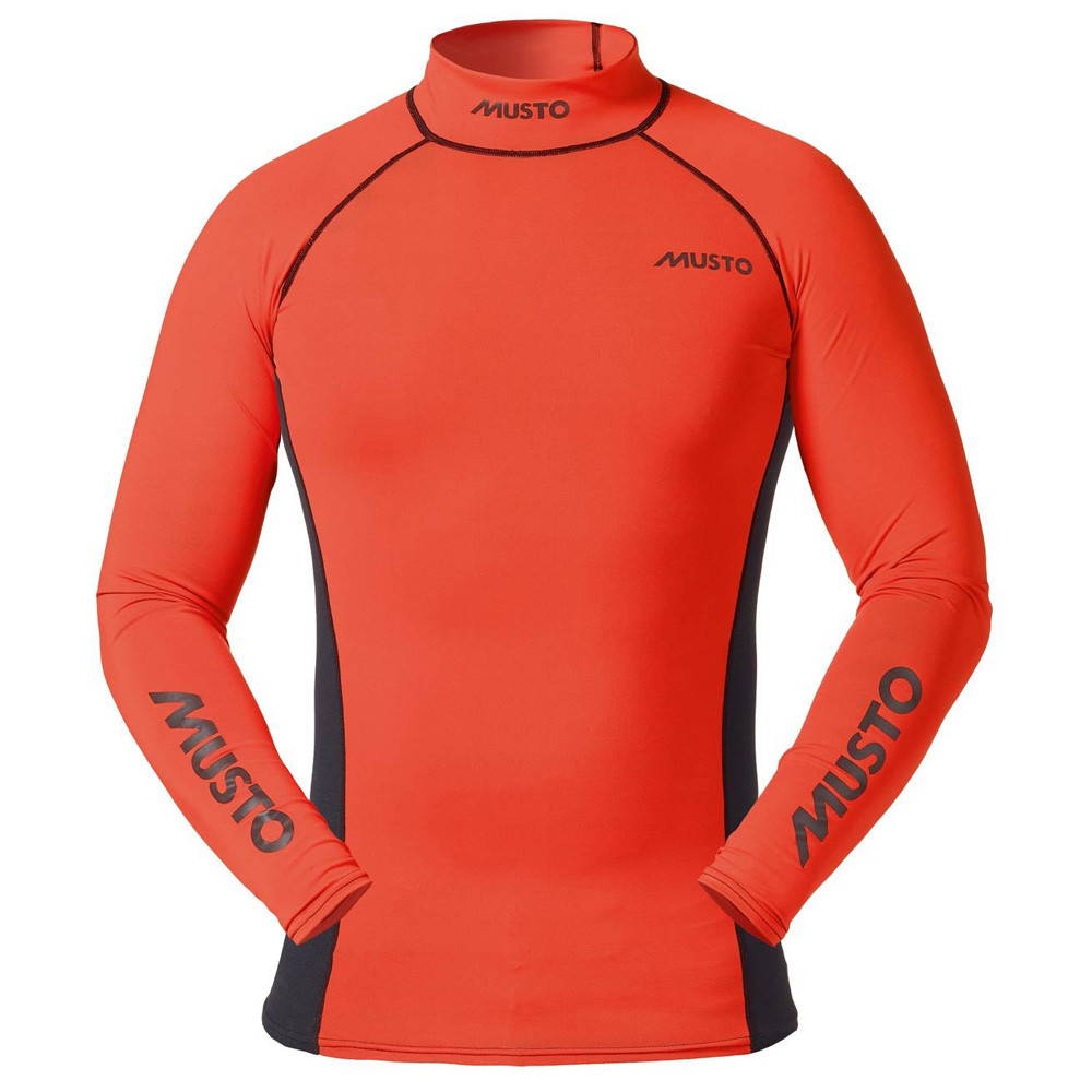 Buy Musto Long Sleeve UV Rash Vest Fire Orange 2XL online at Marine