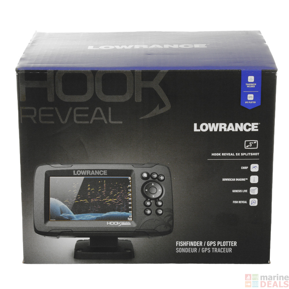 Buy Lowrance HOOK Reveal 5x Fishfinder/GPS Tracker with SplitShot