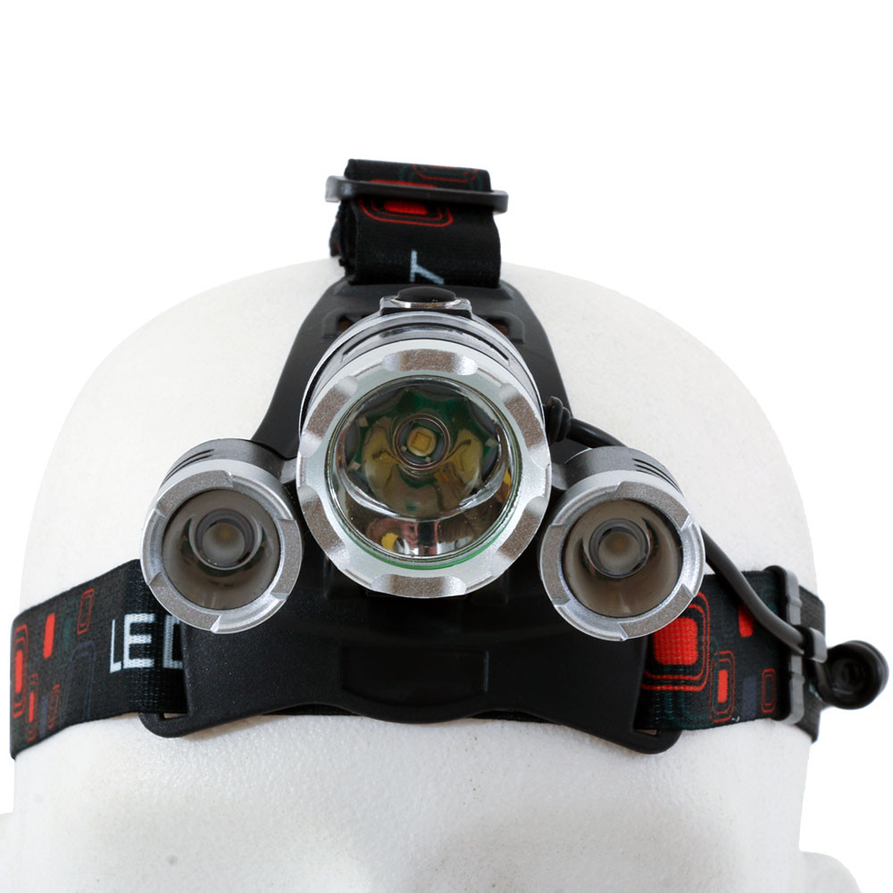 Buy ThreeHead Rechargeable High Power LED Headlamp 1000LM online at
