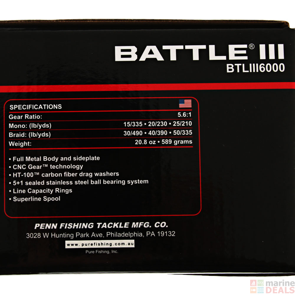 reel penn battle 3 6000