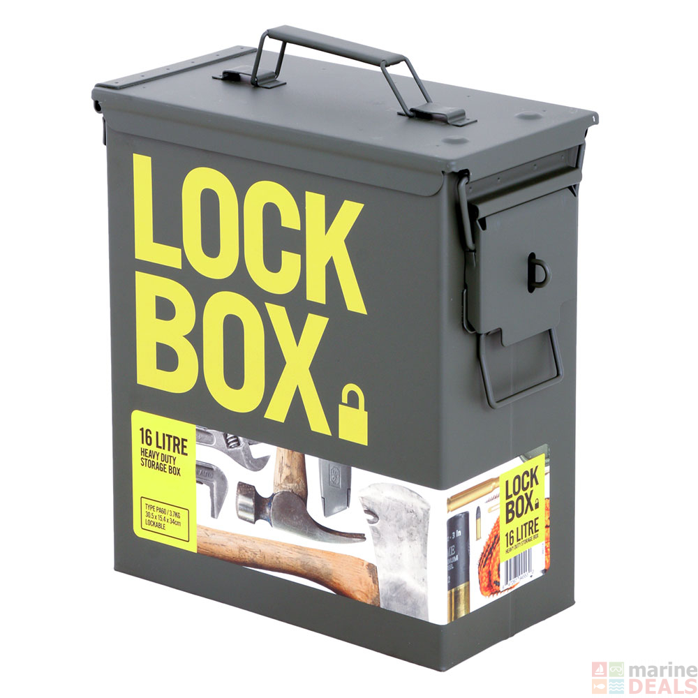 Buy Heavy Duty Lockable Storage Box 16L online at MarineDeals.co.nz