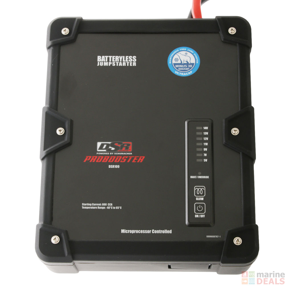 Buy Schumacher DSR109 Ultracapacitor Batteryless Jump Starter 800A