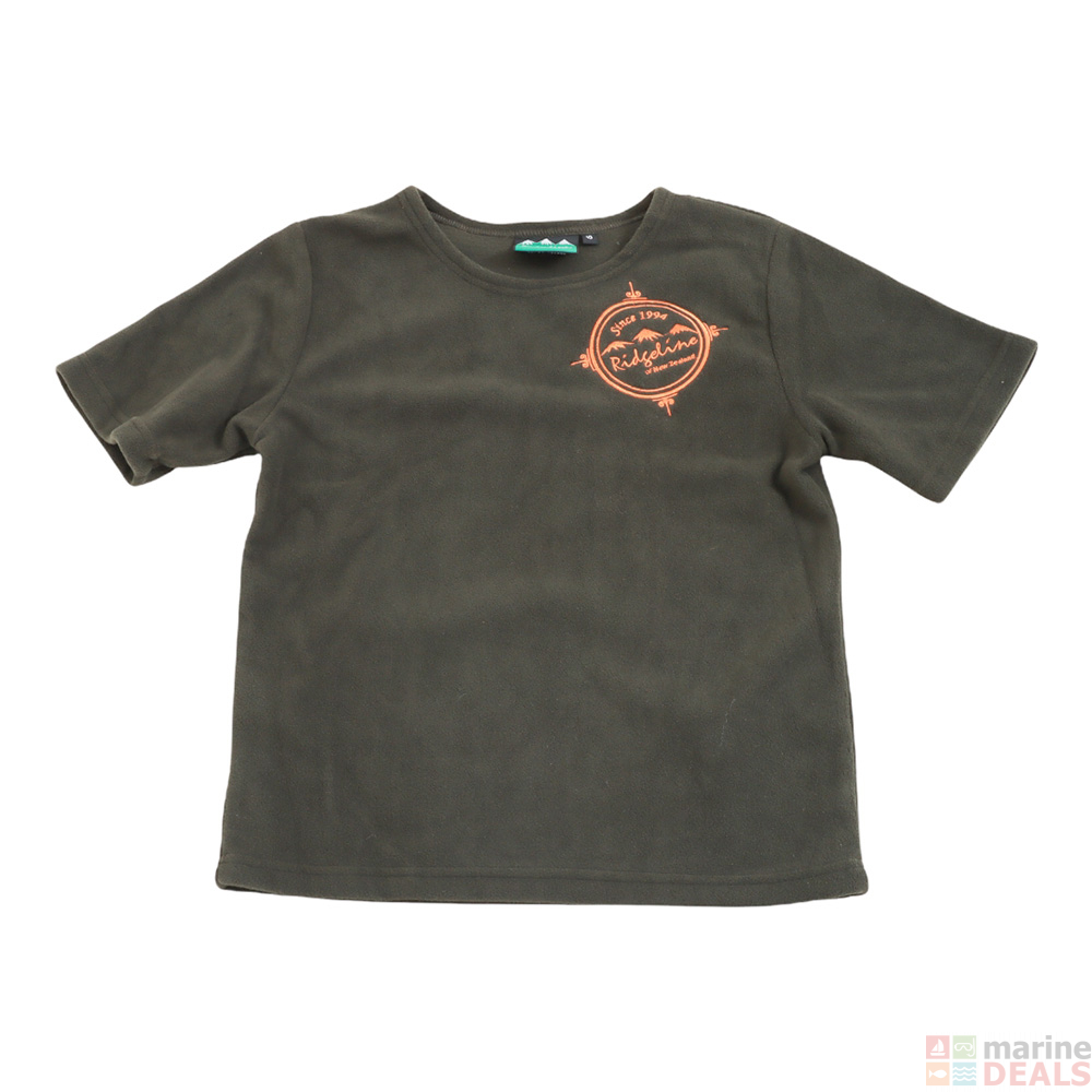 Buy Ridgeline Short Sleeve Kids Bush Shirt Olive 10 online at Marine ...
