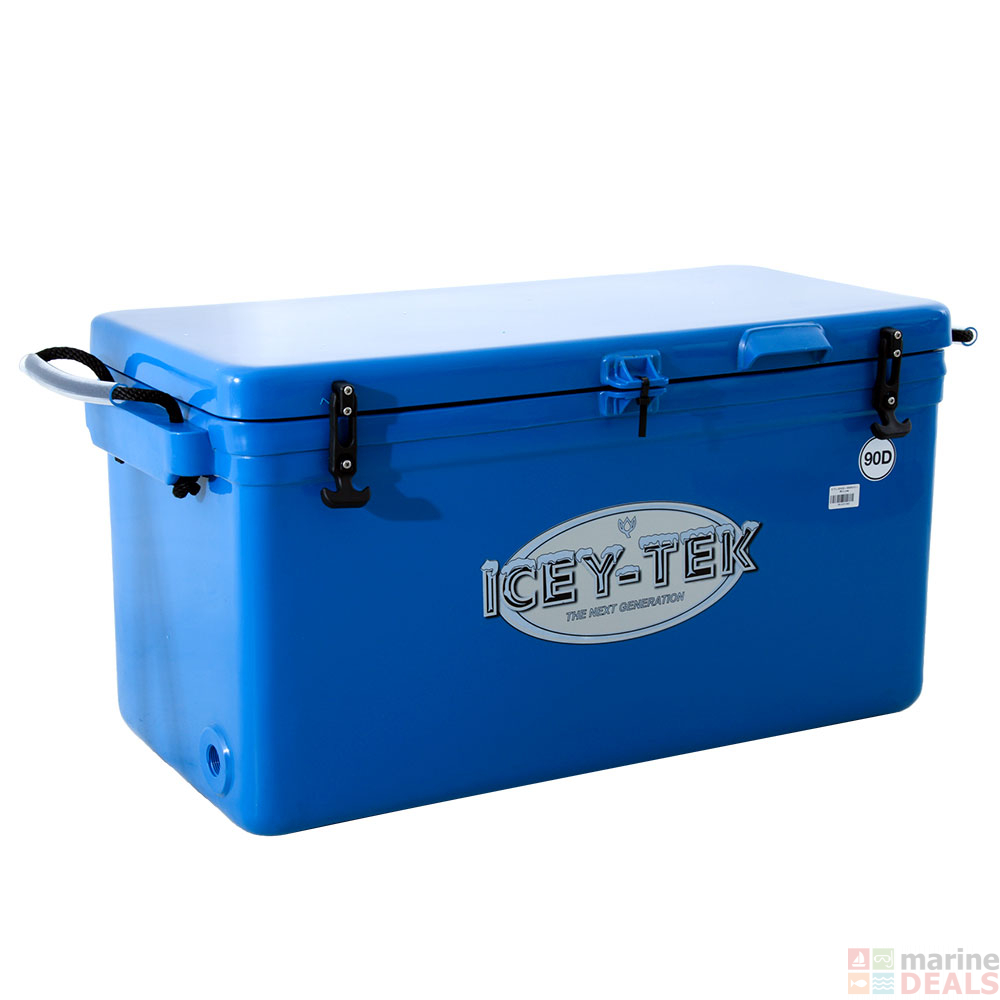 Buy IceyTek Split Compartment Chilly Bin 90L Blue online at Marine