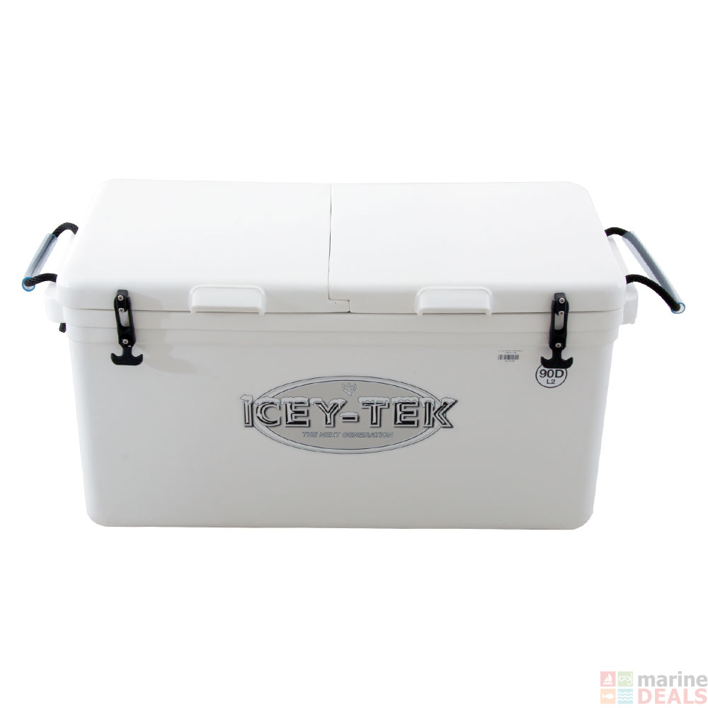 IceyTek Two Compartment Chilly Bin with Split Lid 115L Chilly Bins