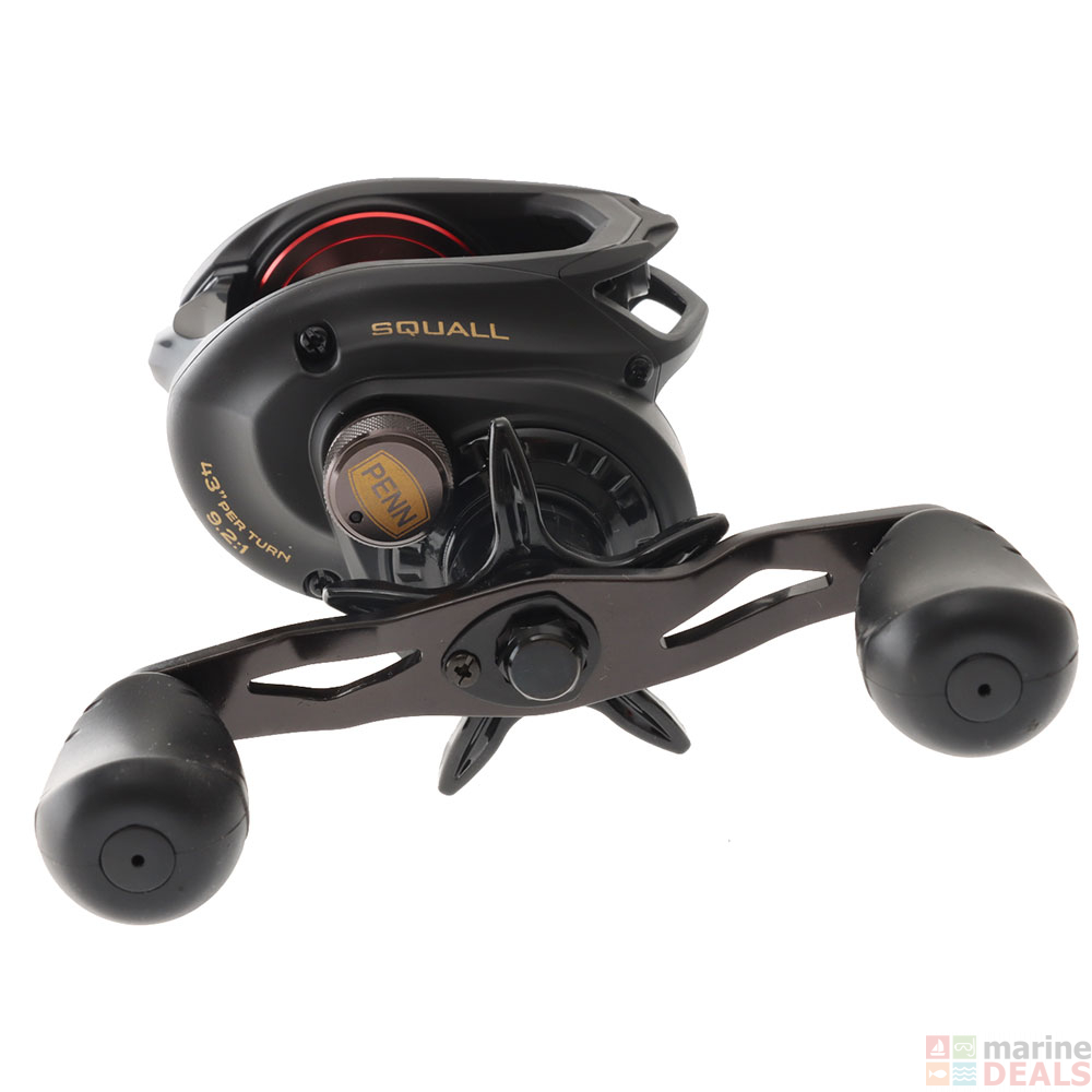 Buy PENN Squall 300 Low Profile High Speed Baitcaster Reel online at ...