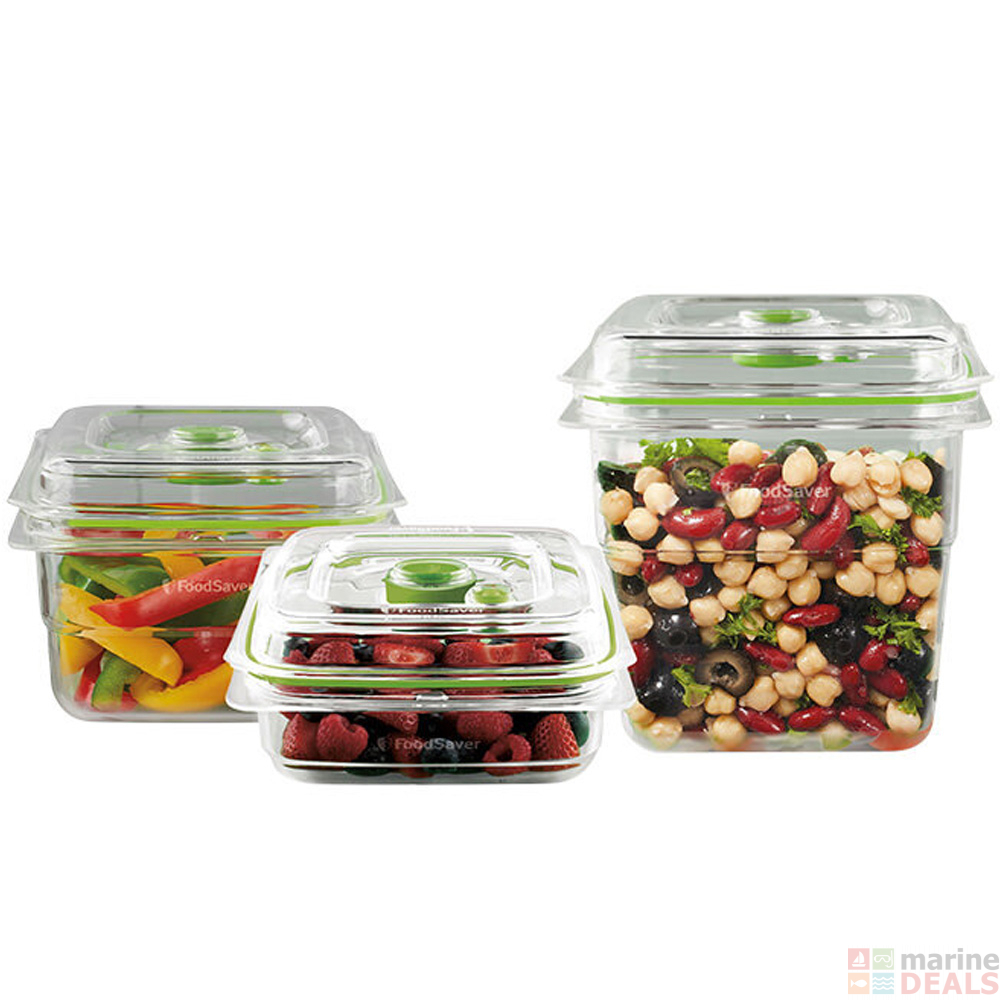 Buy FoodSaver Fresh Containers 3piece Set online at MarineDeals.co.nz