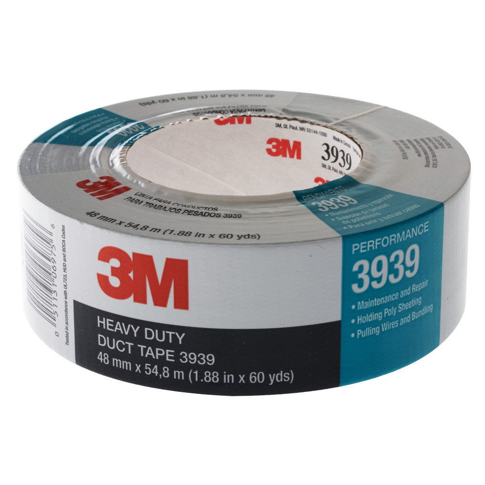 Buy 3M 3939 Heavy Duty Duct Tape Silver 48mm x 54.8m online at Marine
