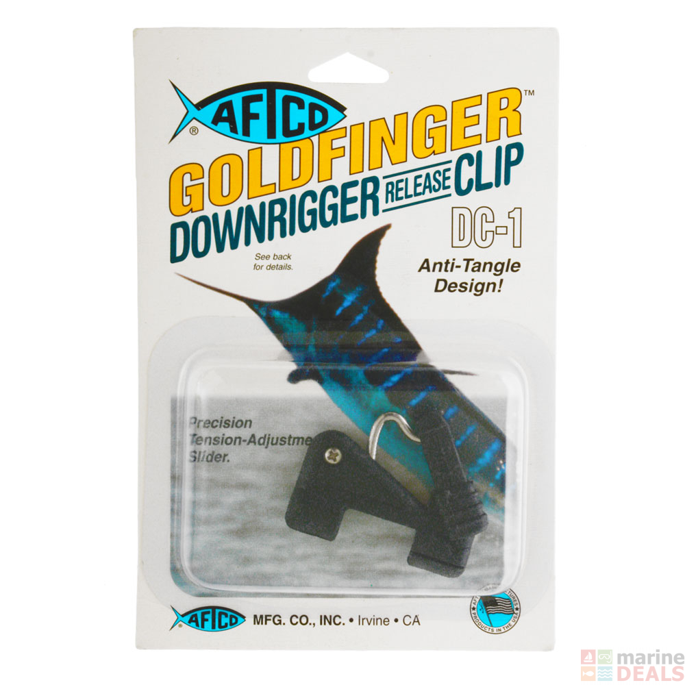 Buy AFTCO Goldfinger Downrigger Release Clip online at Marine-Deals.co.nz