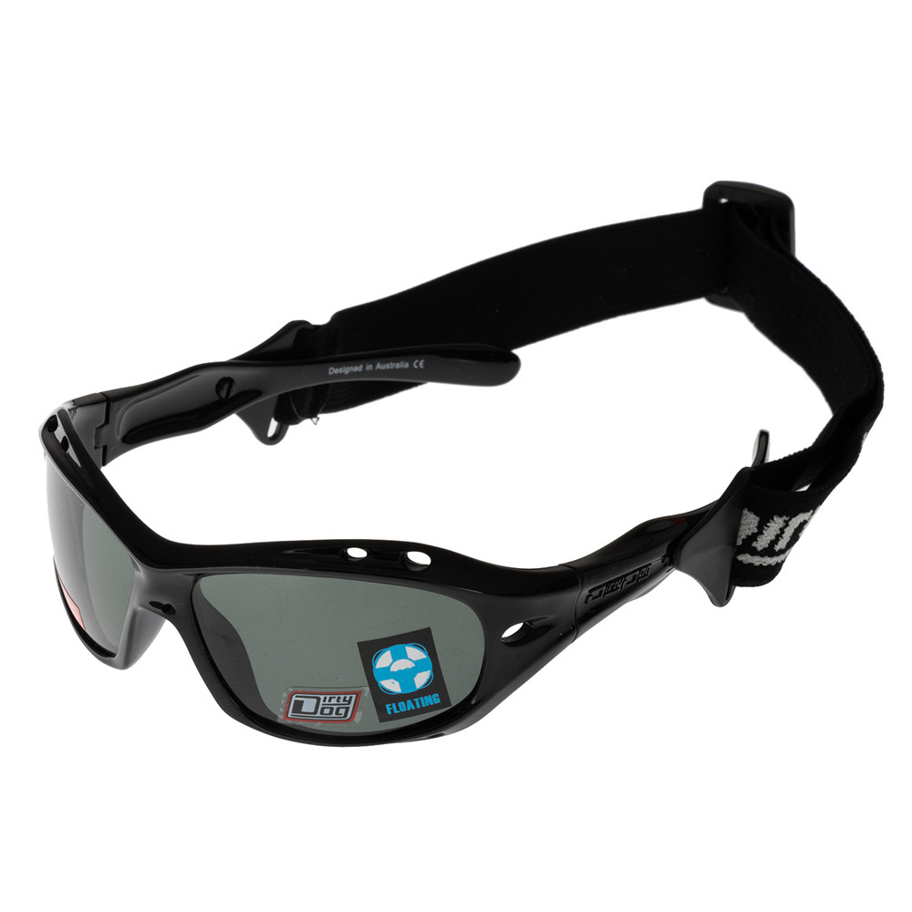 Buy Dirty Dog Wetglass Curl II Polarised Sunglasses Green with Black