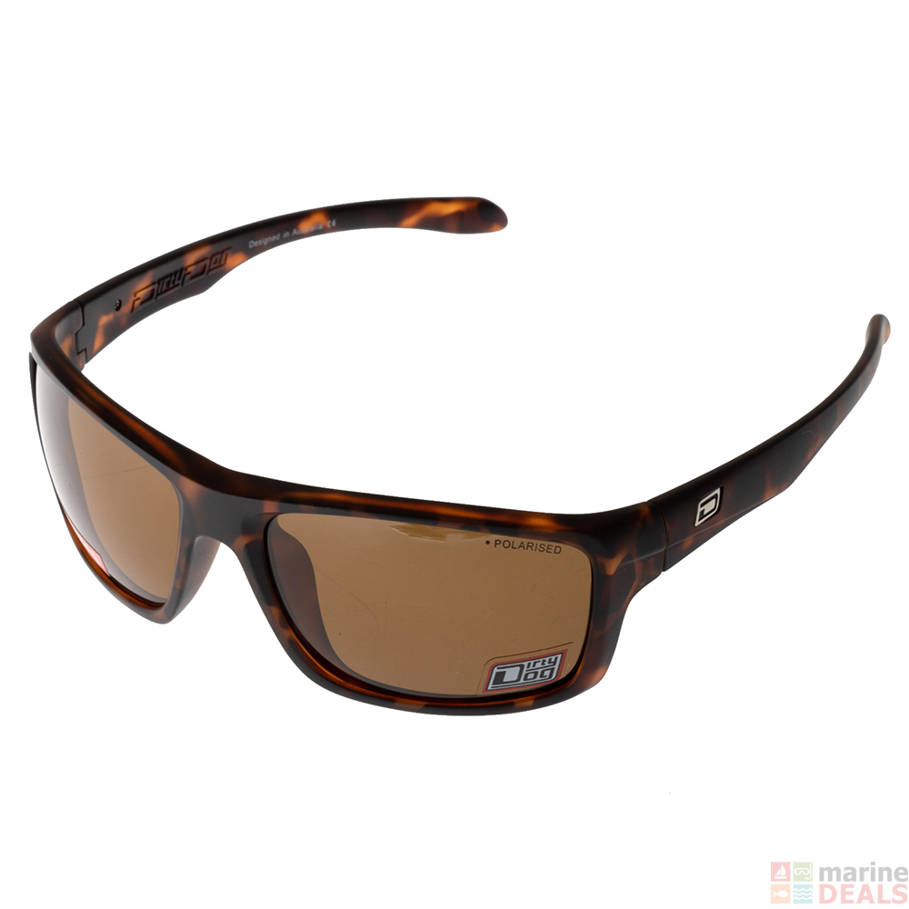 Buy Dirty Dog Axle Polarised Sunglasses Brown with Matte Tort Frame ...
