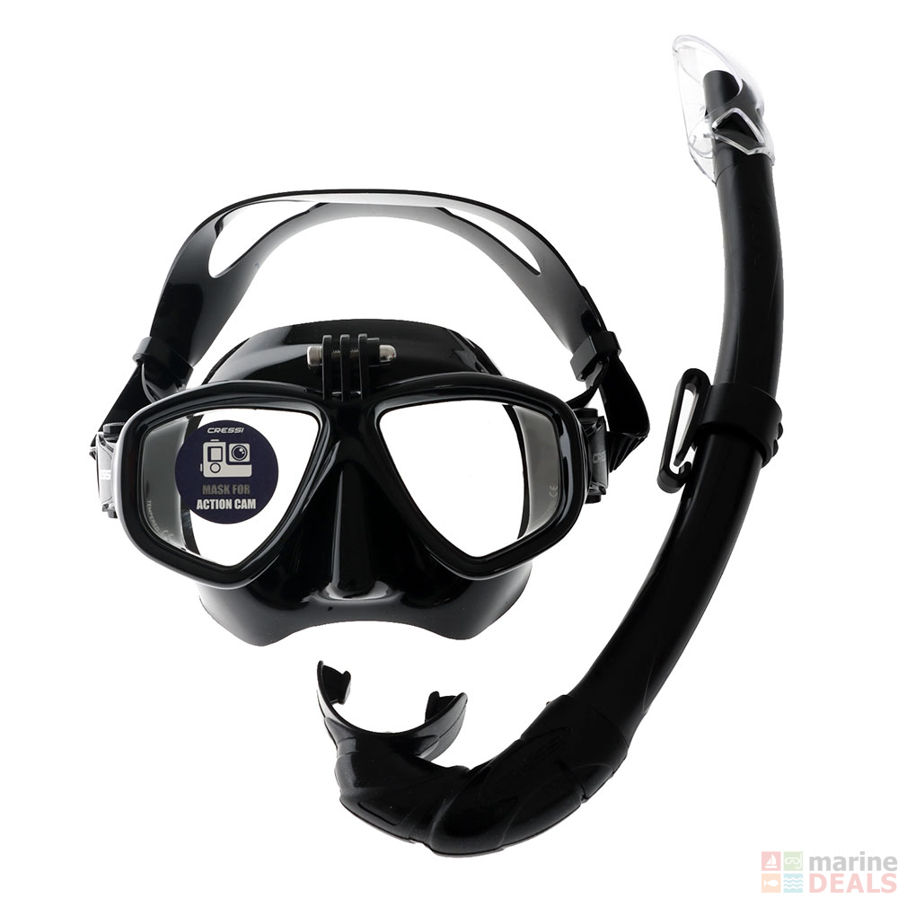 Buy Cressi Action Mask and Snorkel Set with GoPro Mount online at