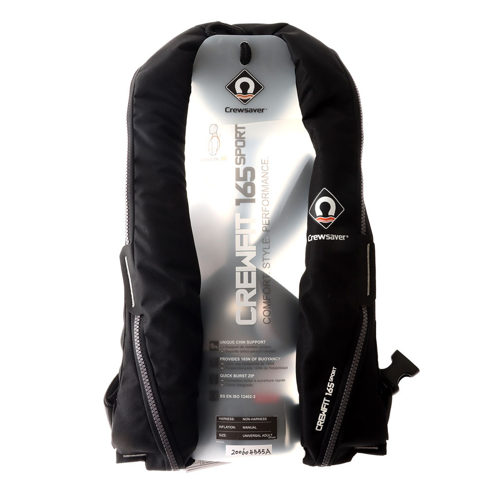 Buy Crewsaver Crewfit Sport 165N Manual Inflatable Life Jacket Black