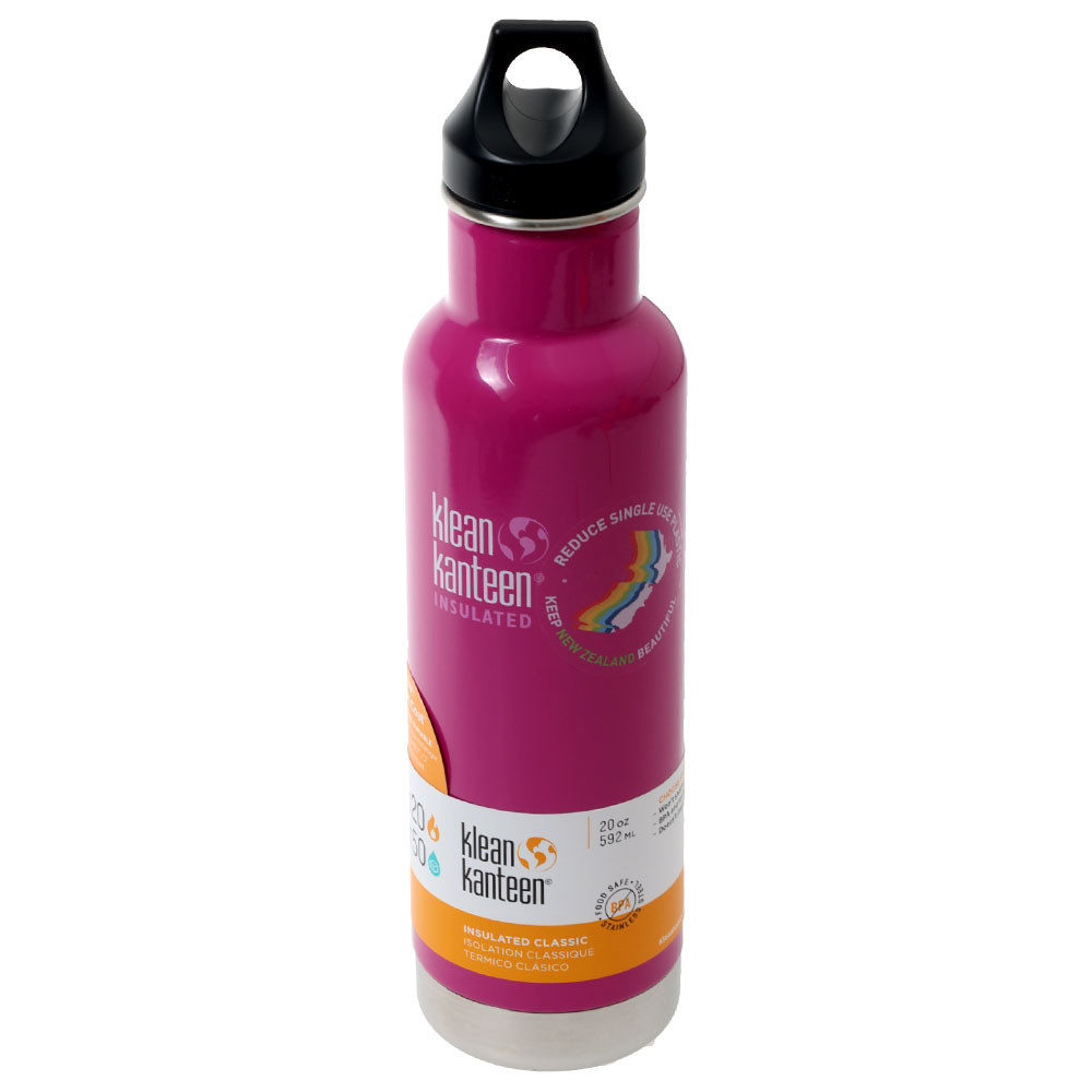 Buy Klean Kanteen Insulated Classic Water Bottle 592ml Wild Orchid Pink