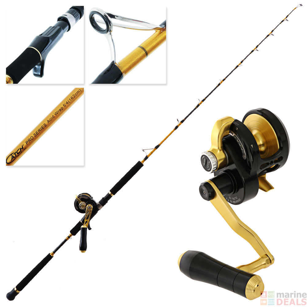 Buy Catch Pro Series JGX5000 Jig Xtreme Acid Wrap Jigging Combo 5'4