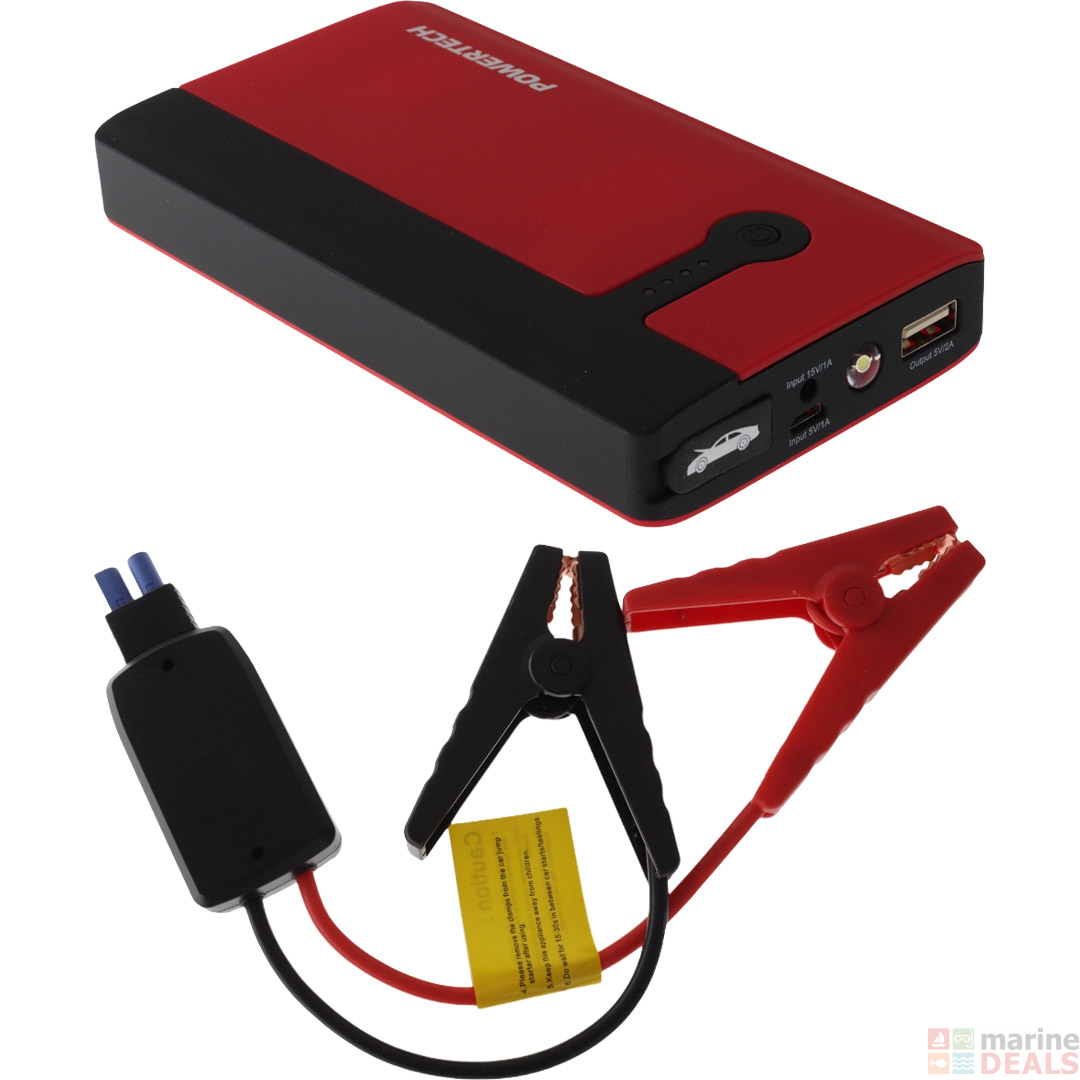 Buy Powertech Glovebox Jump Starter and Power Bank 12V 400A online at