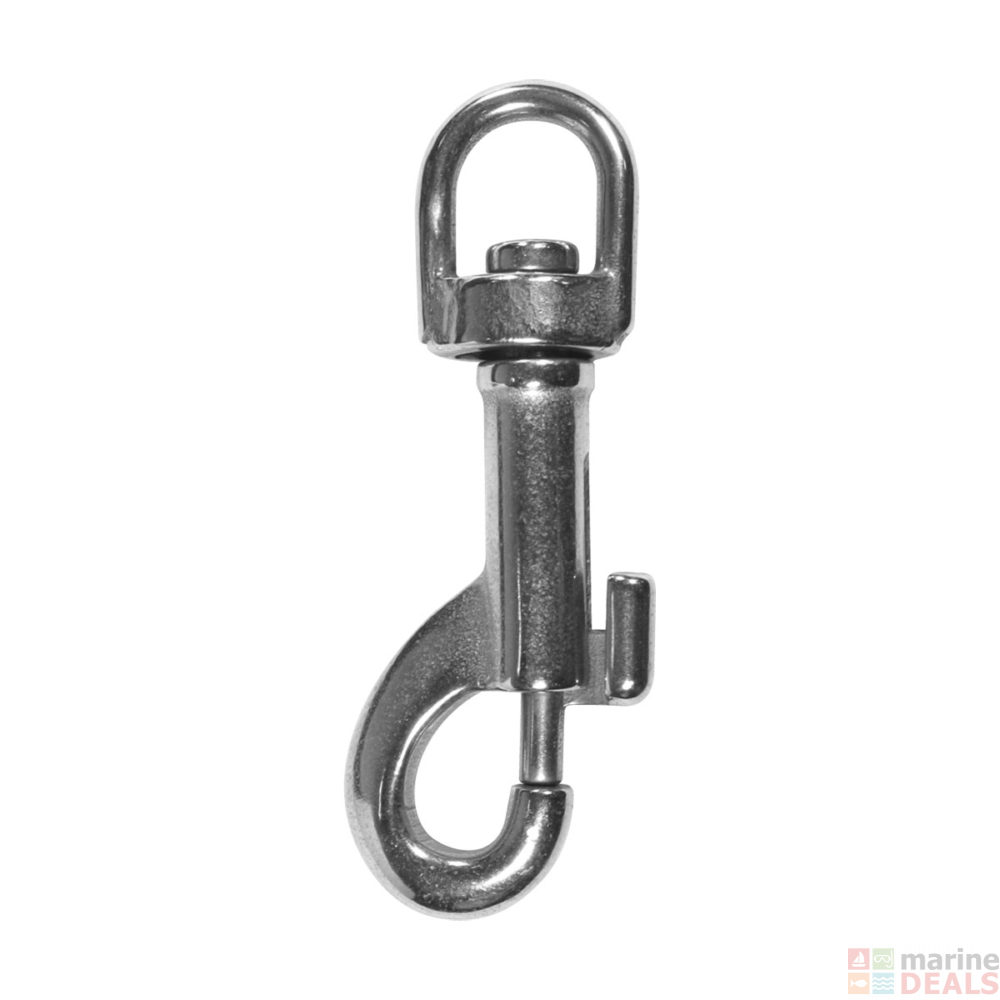 Buy BLA Hook Snap Bolt Swivel Eye G316 S/S 90mm online at MarineDeals.co.nz