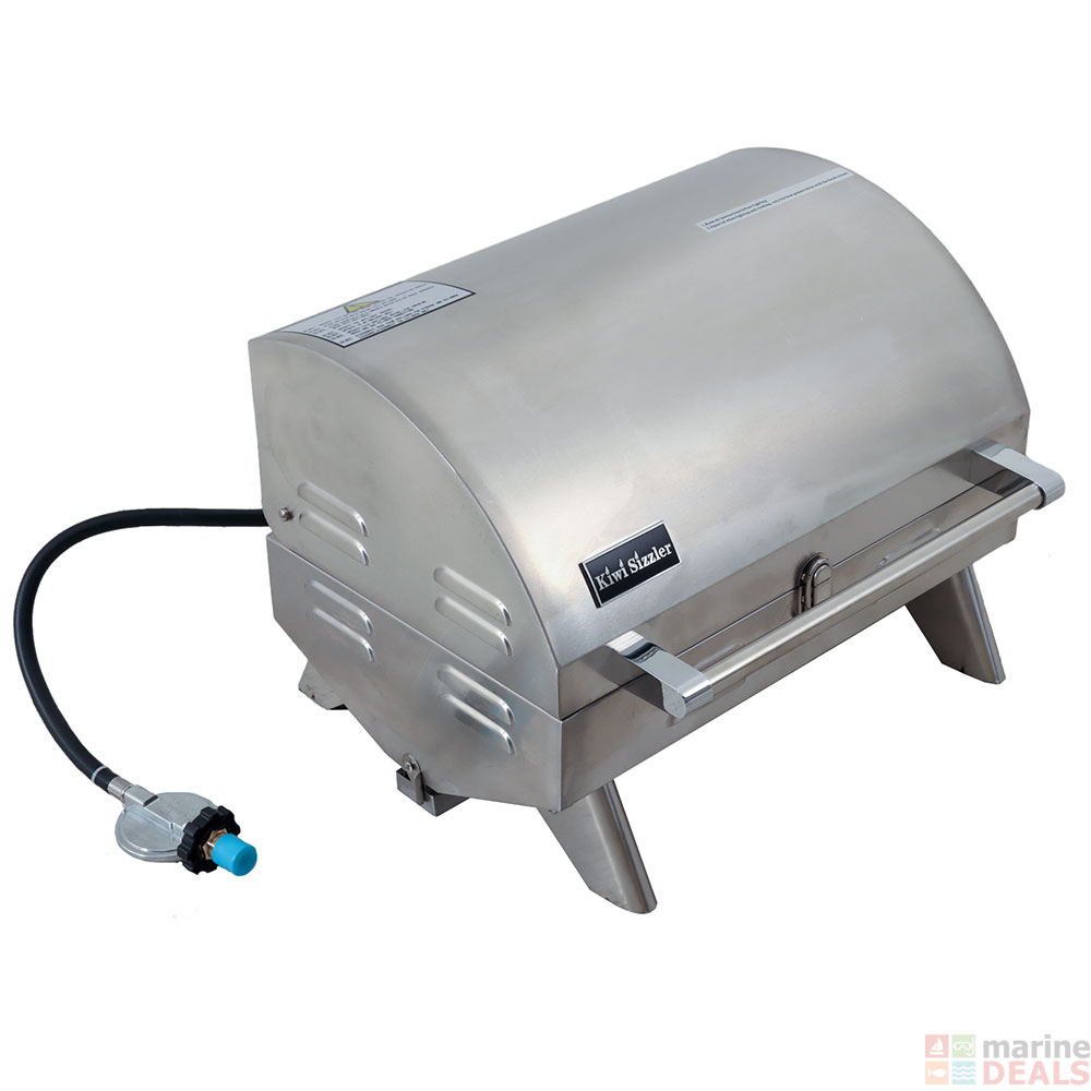 Bbq With Flame Failure Device Buy Kiwi Sizzler Stainless Marine BBQ with Flame Failure Device online