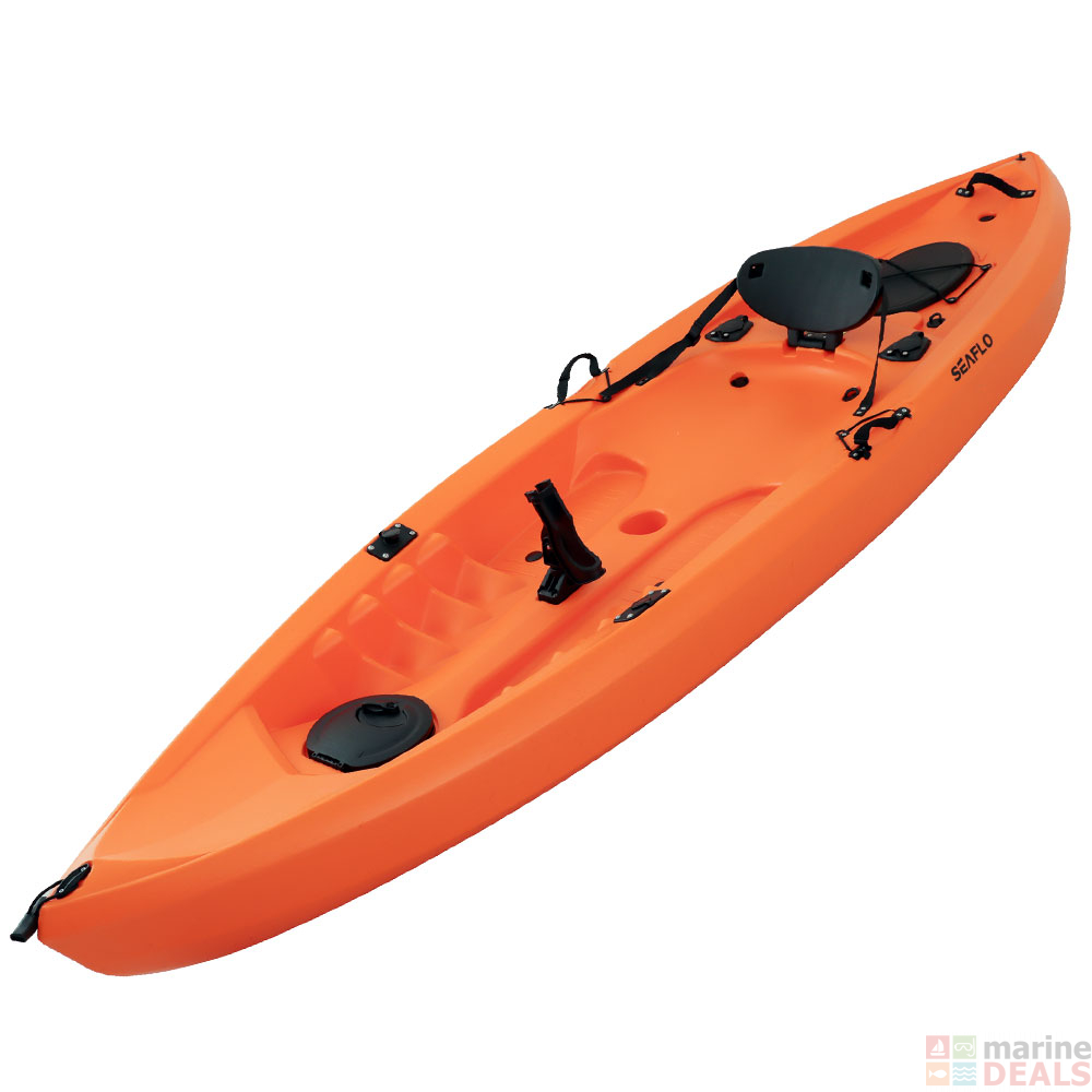 Buy Seaflo Fishing Kayak with Builtin Wheel Orange online at Marine