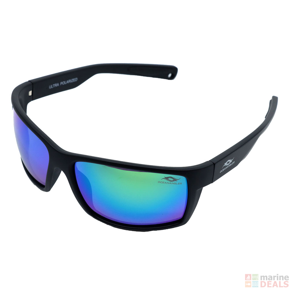 Buy Ocean Angler Premium Polarised Sunglasses Matte Black Frame Black