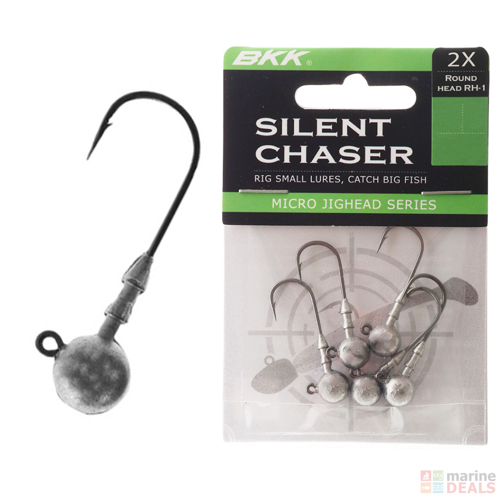 Buy BKK Silent Chaser Round Jig Heads online at Marine-Deals.co.nz