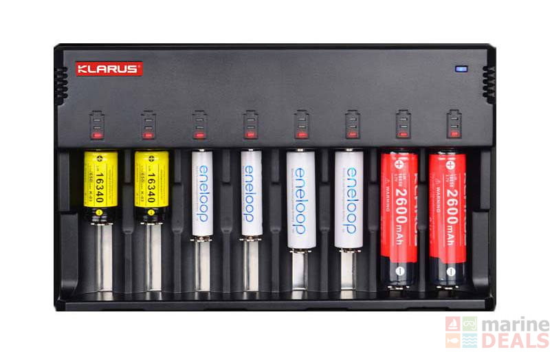 Buy Klarus C8 Smart Charger 8Cell online at MarineDeals.co.nz